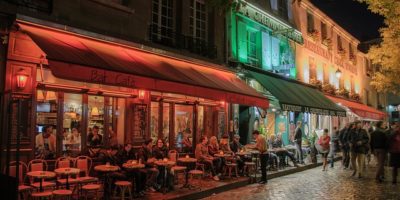 Montmartre at night