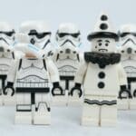 Lego Star Wars storm trooper and clown