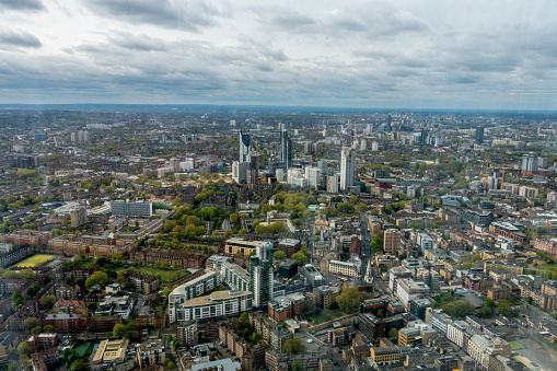 Aerial view of South London